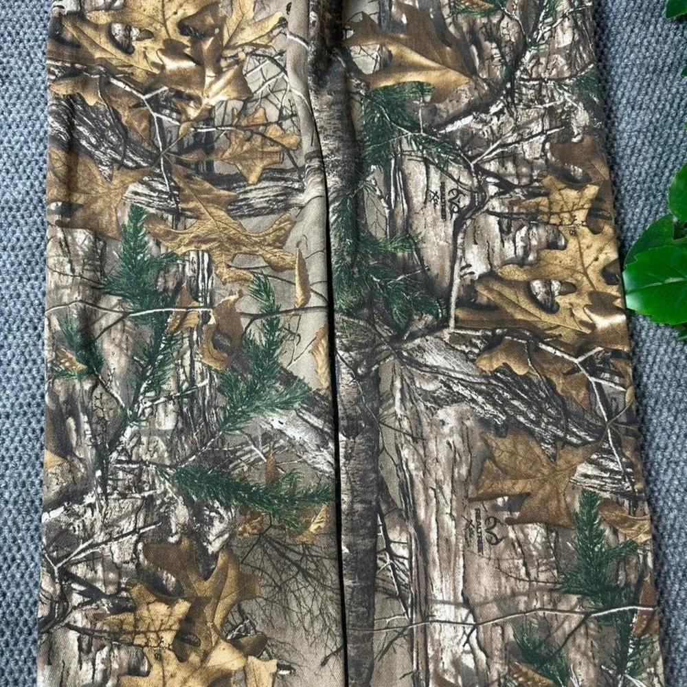 Realtree XTRA Camo Carpenter Pants Hunting Workwear with tree bark pattern